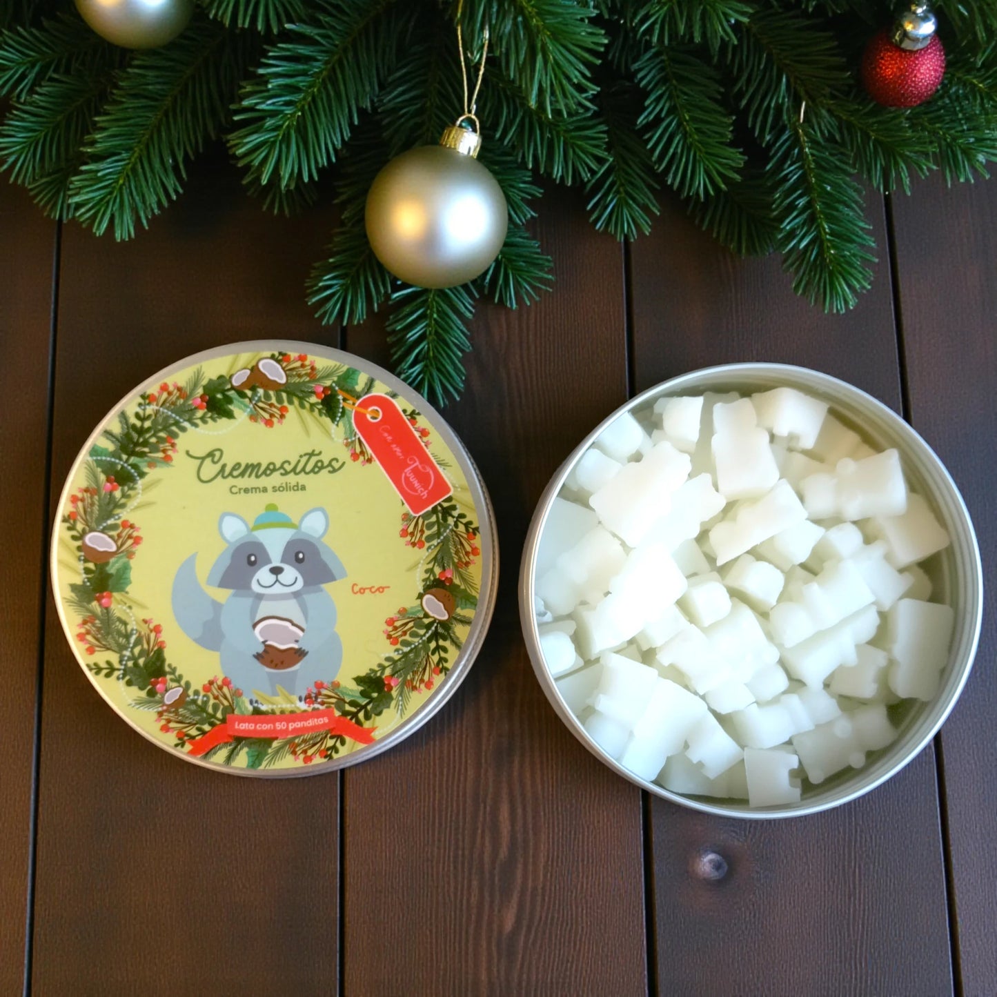Cremositos Coco versión navideña