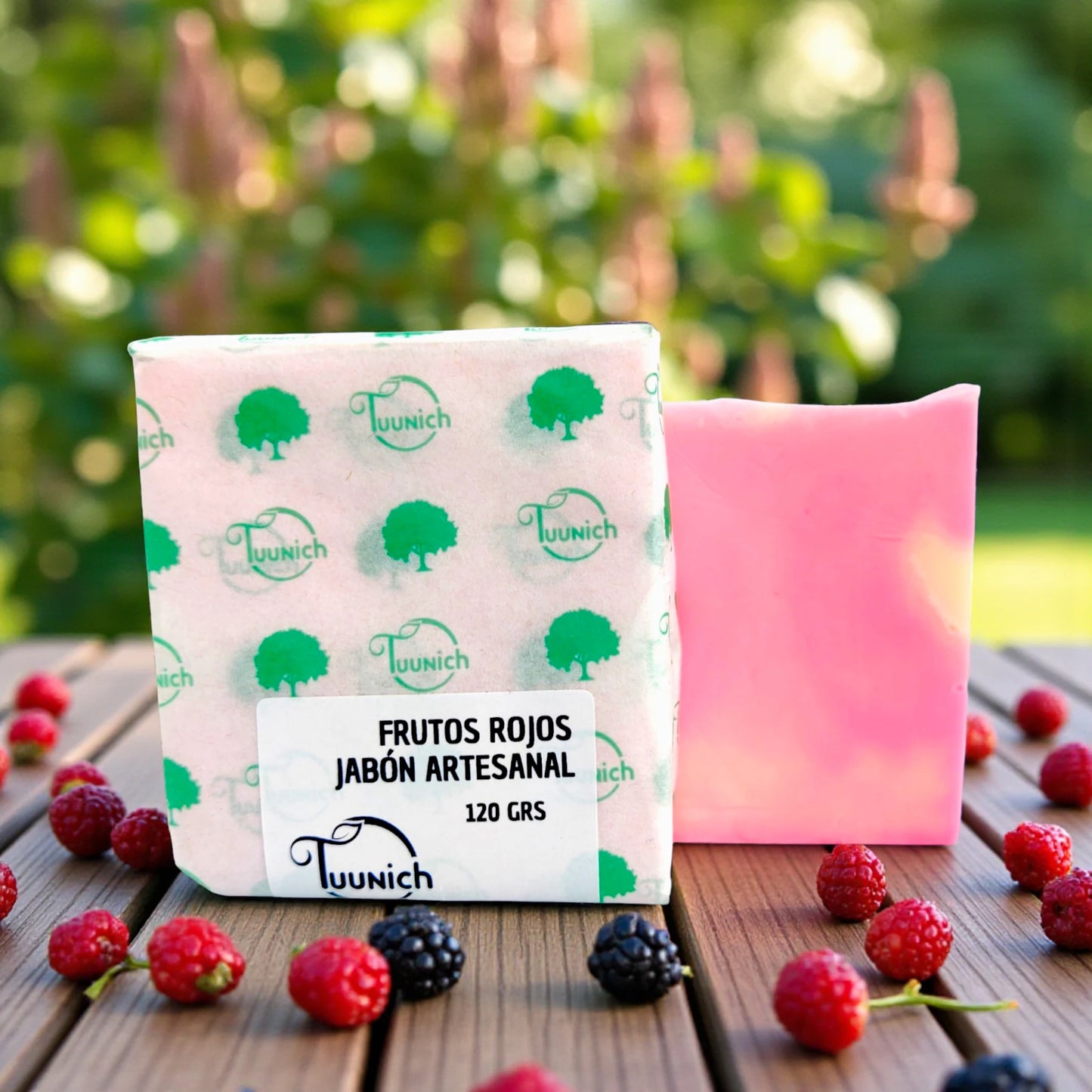 Jabón artesanal de Frutos rojos