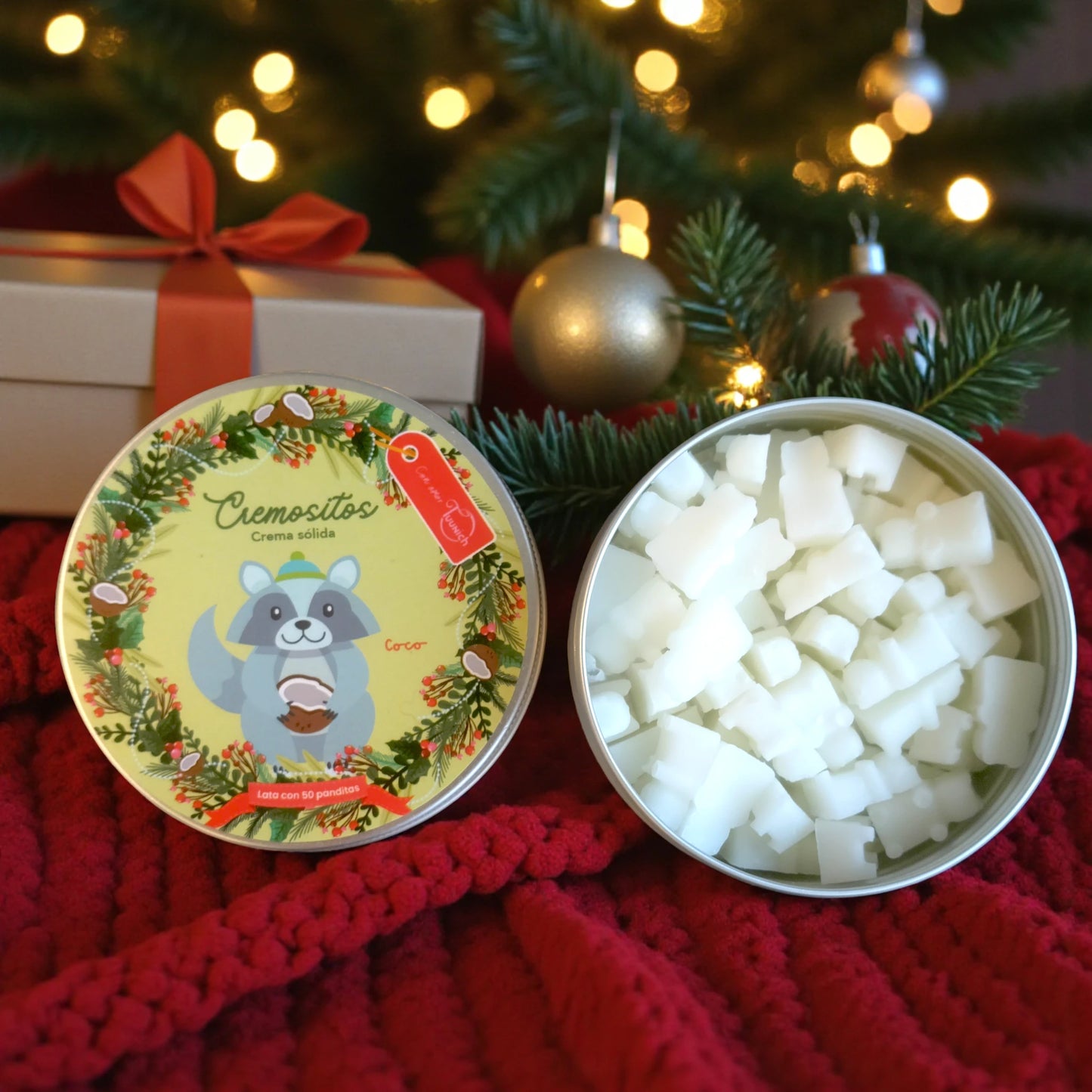 Cremositos Coco versión navideña