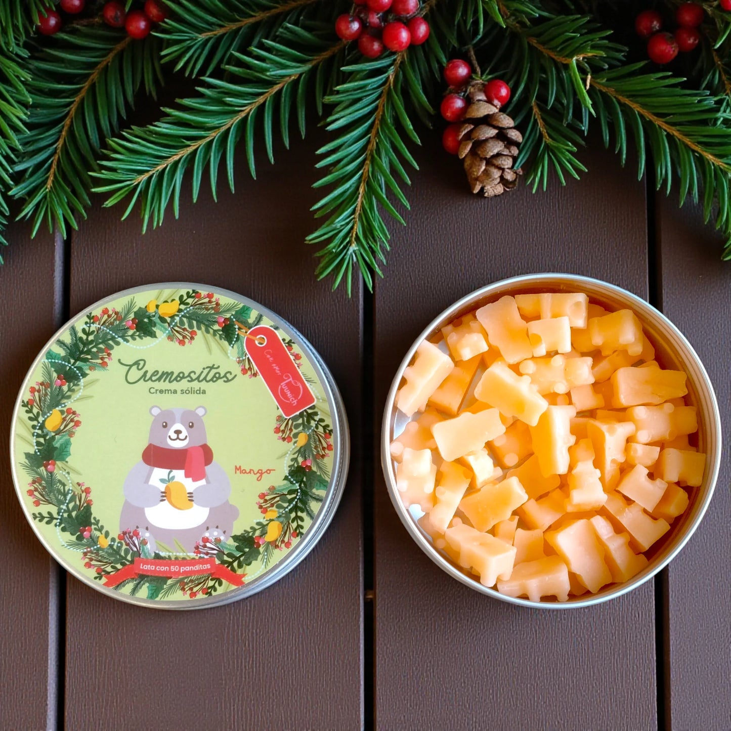 Cremositos Mango versión navideña