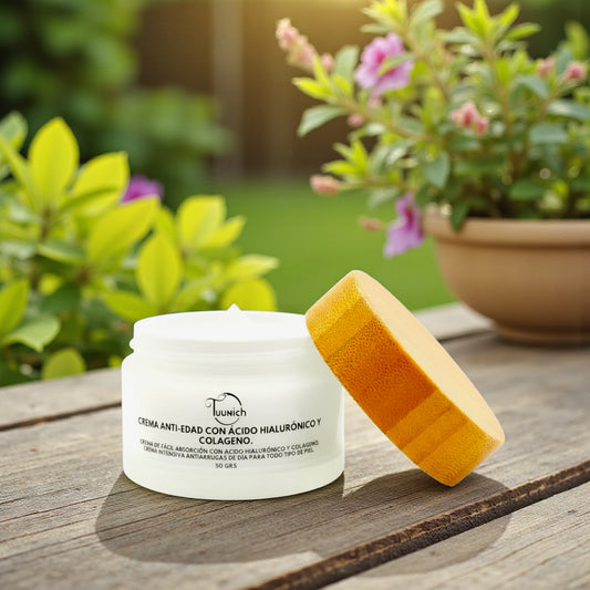 Crema de día con ácido hialurónico y colageno
