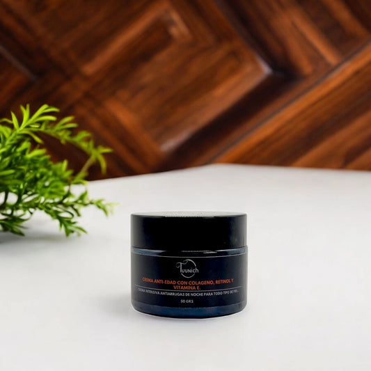 Crema de noche con colágeno y retinol