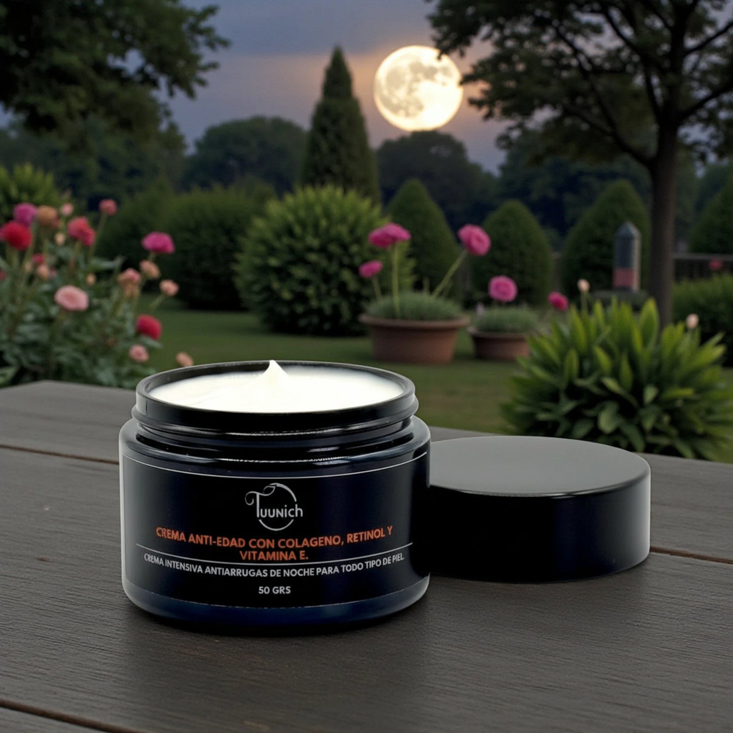 Crema de noche con colágeno y retinol